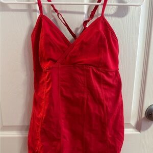 Lululemon Athletica Red Tank Top